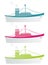 Colorful ships