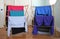 Colorful Shirts Drying on Dryer Racks on Laundry Day