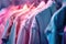 Colorful Shirts Hanging on Clothing Rack