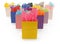 Colorful Shopping Bags on White