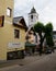 Colorful shopping district in St Wolfgang, Austria