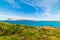 Colorful shore in Capo Coda Cavallo in Costa Smeralda