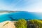 Colorful shoreline in Porto Giunco, Villasimius