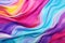 Colorful silk fabric waves creating a vibrant pattern