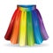 colorful skirt. Vector illustration decorative design