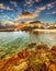 Colorful sky over Castelsardo