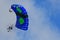 Colorful Skydiving Base Jumper Parachute