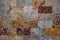 Colorful slate stone wall as a background