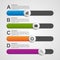 Colorful slider business infographic. Design elements.