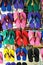 Colorful slippers