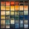 Colorful Slumped Panels In Wet Plate Negative Style