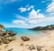 Colorful small cove in Alghero