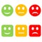 Colorful smileys