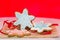 Colorful snowflake cookies
