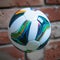 Colorful Soccer Ball Isolated on Outdoor Background
