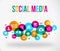 Colorful social network icon