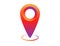 Colorful social network pin tag point for map. Location pointer to show position. Navigation pointing label to show location.