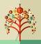Colorful social network tree