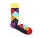 Colorful sock on white background
