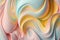 Colorful, soft, smooth and delicious cream. Flow, swirl, abstract creamy background, texture with pastel colors. Generative Ai