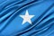 Colorful Somalia flag waving in the wind.