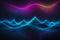 Colorful sound and music frequency waves