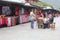 Colorful souvenir shops in West Street in Yangshuo,China