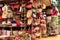 Colorful souvenirs at a market in Africa