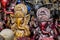 Colorful souvenirs at the market in India