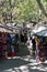 Colorful souvenirs for sale outdoors, at the Cuale Island Flea M