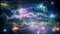 Colorful Space Nebula & Stars Loopable Motion Graphic Background V2