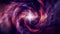 Colorful Space Vortex with Starfield Loopable Motion Background
