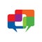 Colorful Speak Chatting Dialogue Bubble Communication Symbol