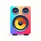 Colorful Speaker App With Unique Character Design And Multimedia Features