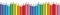 Colorful spectrum of pencils. Sharpened crayons set. Seamless horizontal vector illustration