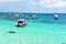 Colorful Speed Boats on Turquoise Water of Koh Larn