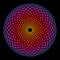 Colorful sphere shaped Fibonacci pattern, Sacred Geometry