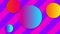Colorful spheres in abstract design