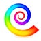 Colorful spiral element