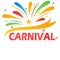 Colorful splash carnival themed banner