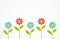 Colorful spring daisy flowers background