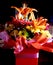 Colorful Spring flower box gift bouquet