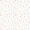 Colorful sprinkles seamless pattern vector background