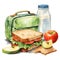 Colorful Stack of Lunch Boxes for Healthy Eating