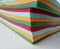 Colorful stacks of cardboard