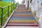 Colorful stairs