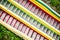 Colorful stairs in Wat tham khao noi buddhist temple,