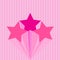 Colorful star pink