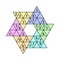 Colorful star sudoku game for school children vector illustration