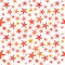 Colorful starfishes summer seamless background